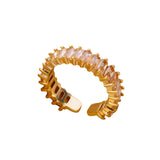 Colorful Cubic Zircon Ring