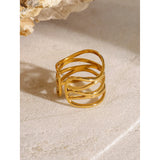 18K Plated Opening Ring
