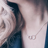 Double Ring Necklace