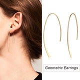 Stylish Geometric Hoop Earrings