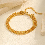Classic Multi-layered Bead Chain Bracele