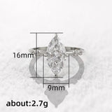 Crystal Marquise Cubic Ring