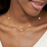18k Gold Plated 925 Silver Diamond Choker Chain
