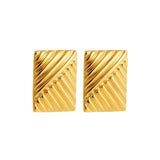 Gold Plated Geometric Earring