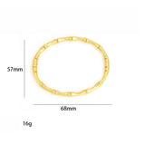 Gold Color Bamboo Joint Bangle