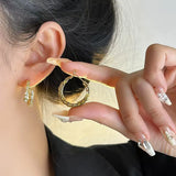 Zircon Snake Cricle Earring