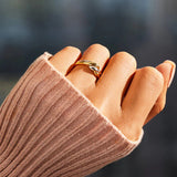 Two Tone Twist Finger Ring