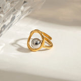 18K PVD Plated Trendy Ring