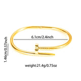 Flower 18K Gold Plated Bangle