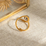 18K PVD Plated Trendy Ring