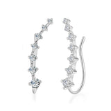 18K White Gold Plated Earring