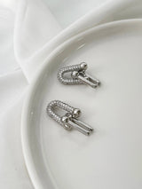 Gold Plated Chunky U Shape Earrings