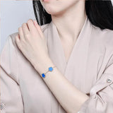 Clover 14K Gold Silver Plated Bracelet