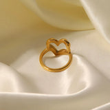 18k Gold Plated Heart Ring