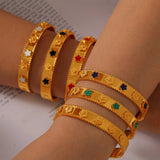 Gold Plated Luxury Round Bracelets