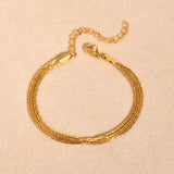 Classic Multi-layered Bead Chain Bracele