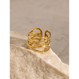 18K Plated Opening Ring