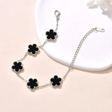 Clover 14K Gold Silver Plated Bracelet