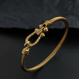 horseshoe gold-plated bracelet