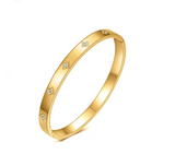 Gold Plated Zircon Bracelet