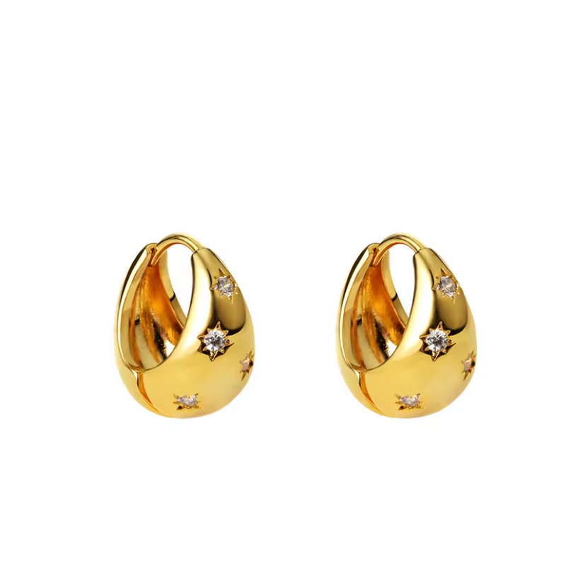 Star Hoop Earring