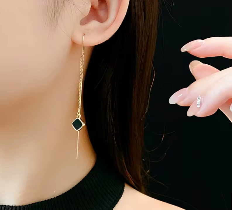 Simple Geometric Drop Earring