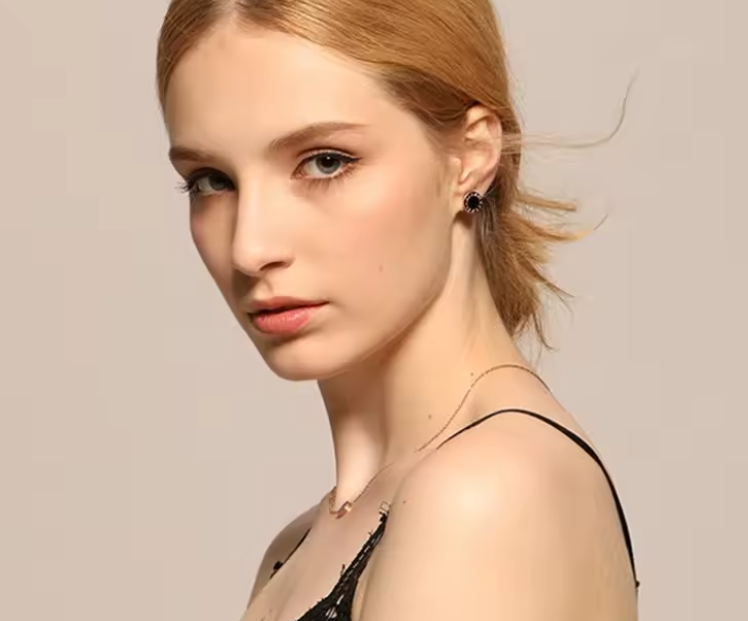 Round Roman Numerals Earrings