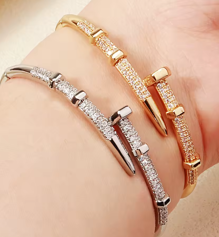 Classic Woman's Nail Bracelet