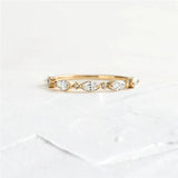 925 Sterling Silver Big Oval Crystal Ring