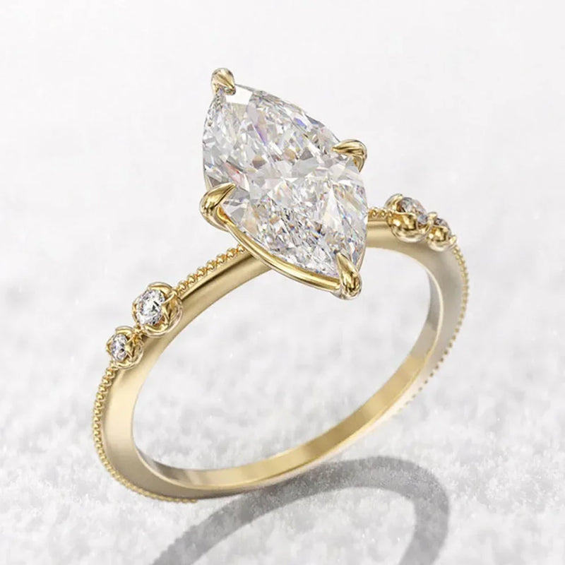 Crystal Marquise Cubic Ring
