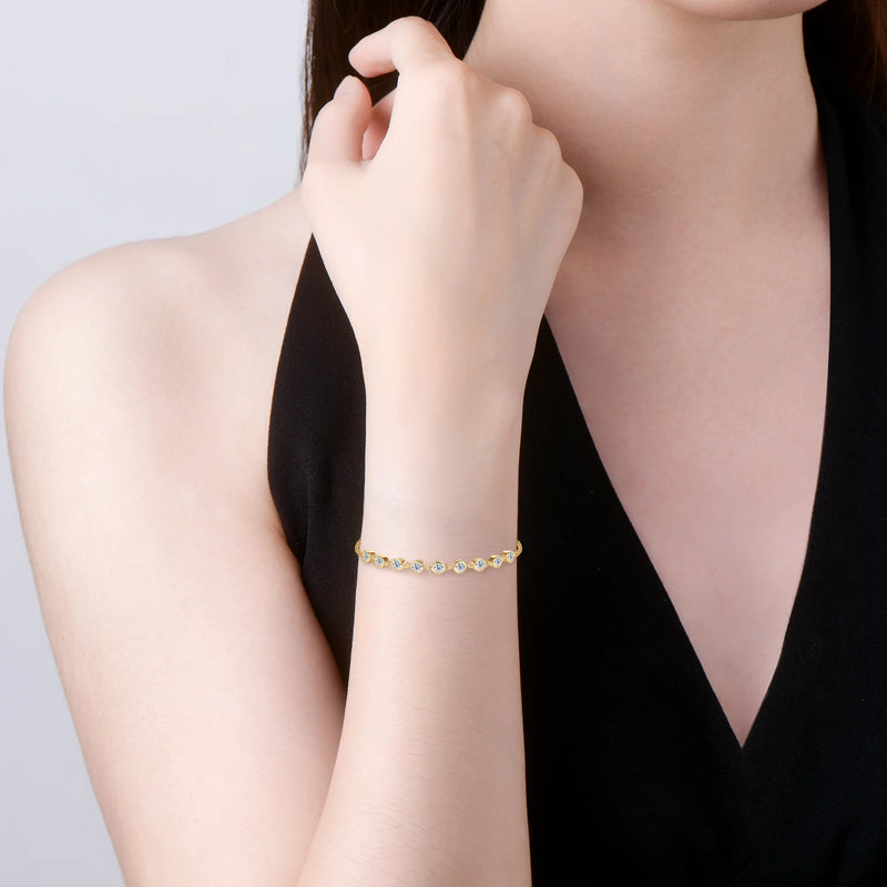 18K Gold Plated 925 Sterling Silver Bracelet