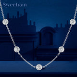 18k Gold Plated 925 Silver Diamond Choker Chain