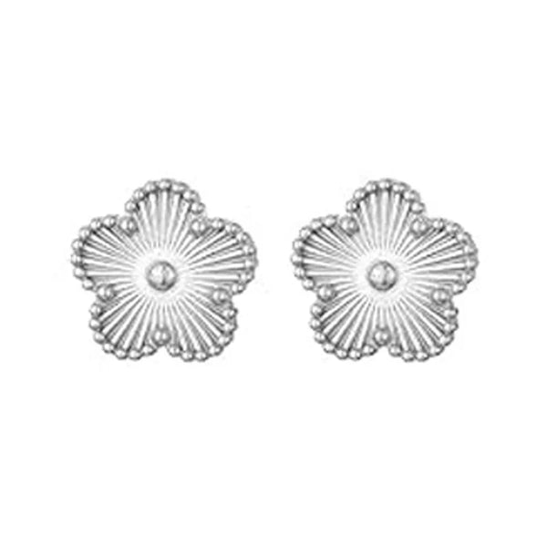 Clover 14K Gold Silver Plated Earring