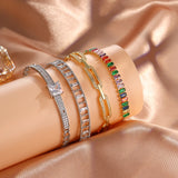 Colorful Zircon Tennis Bracelet