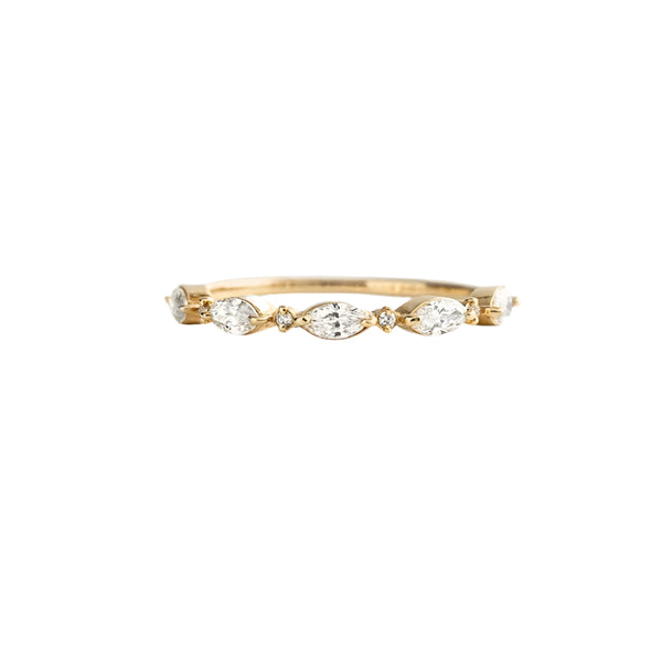 White Zircon Ring
