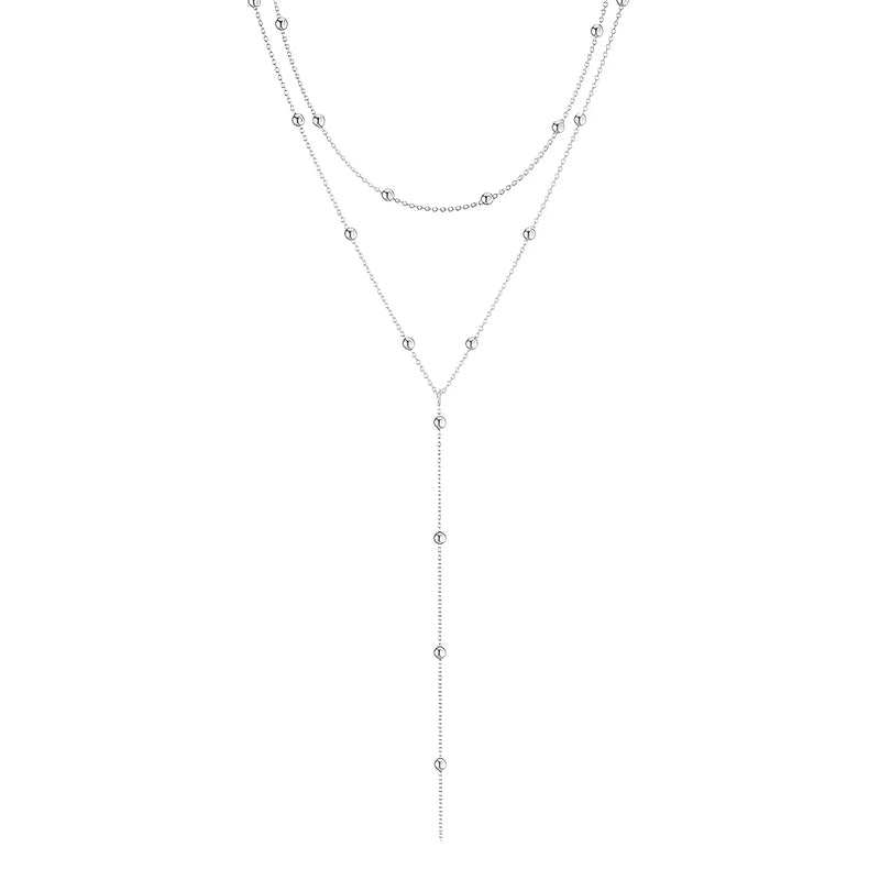 Gold Plated Lariat Necklace