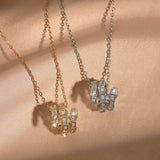 Zircon Snake Necklace