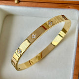 Gold Plated Zircon Bracelet