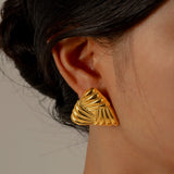 Texture Twist Knot Earring