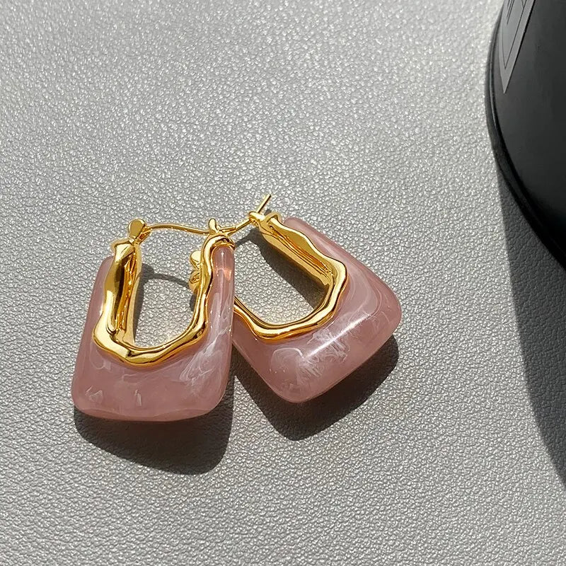 Transparent Resin Earrings