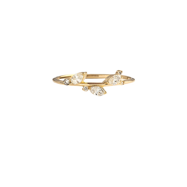 White Zircon Ring