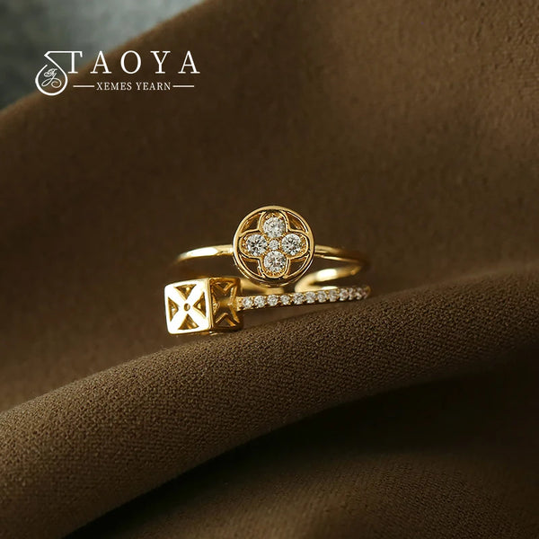 Double Layer Open Ring