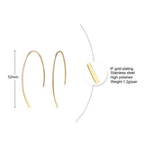 Stylish Geometric Hoop Earrings