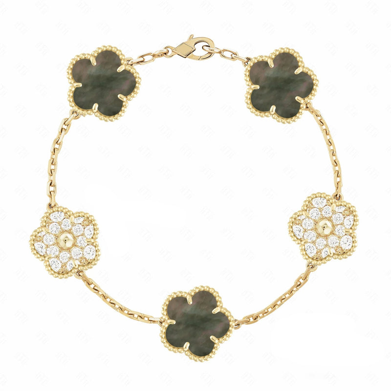 Five-Leaf Flower Bracelet