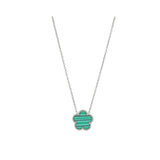 Clover 14K Gold Silver Plated Necklace