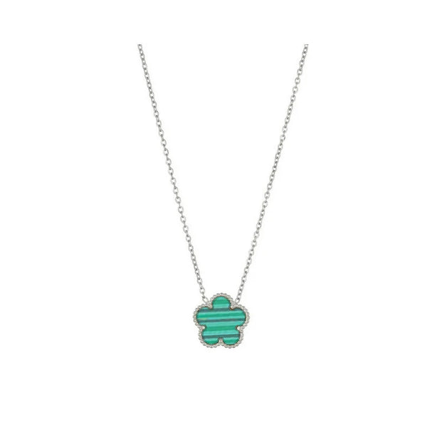 Clover 14K Gold Silver Plated Necklace