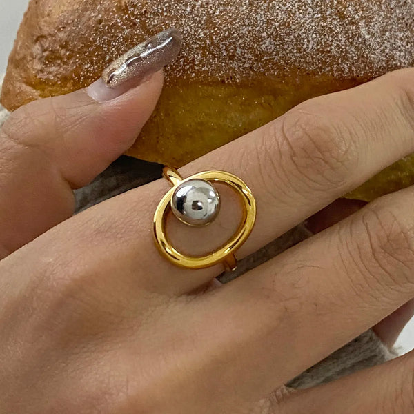18K PVD Plated Trendy Ring