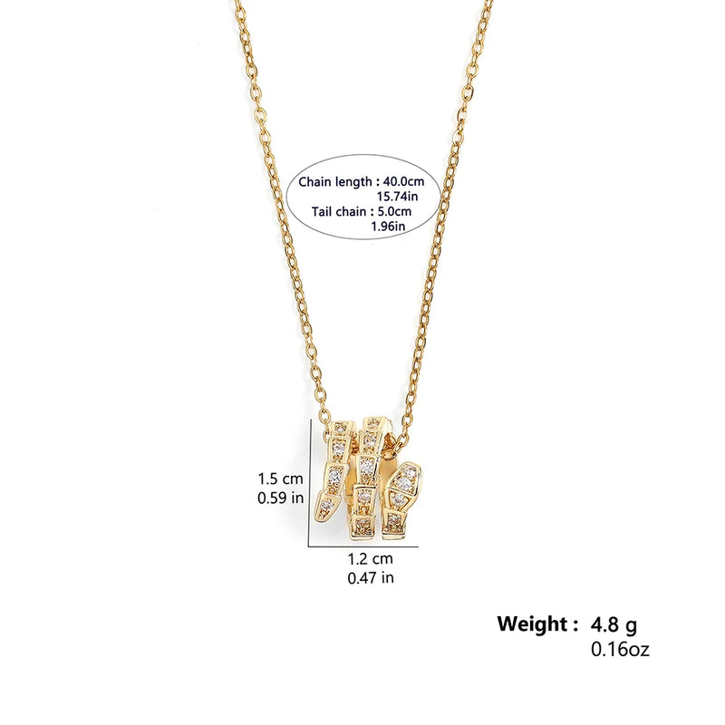 Zircon Snake Necklace