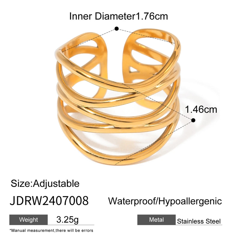 18K Plated Opening Ring