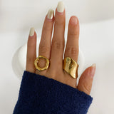 Circle 18K Gold Plated Ring